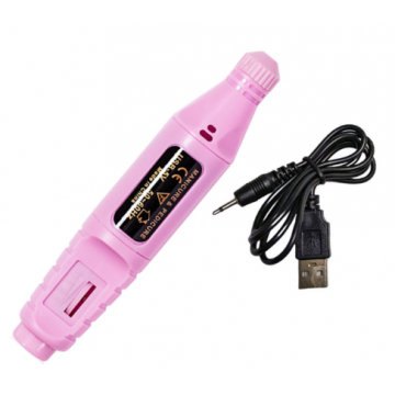Фрезер міні ручка для манікюра USB Рожевий